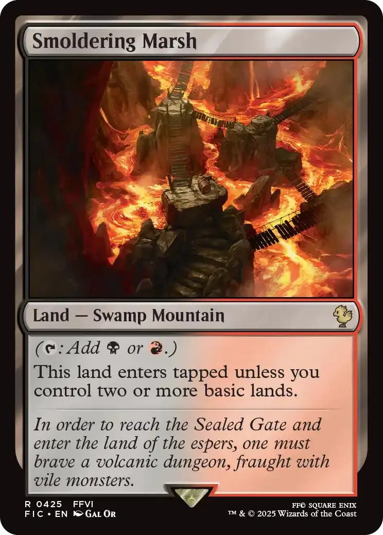 Smoldering Marsh (Surge Foil) [Final Fantasy Commander] 1