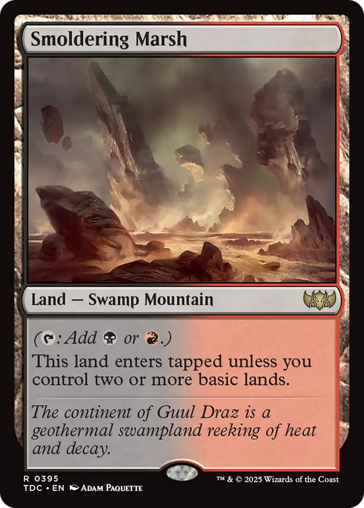 Smoldering Marsh [Tarkir: Dragonstorm Commander] 1