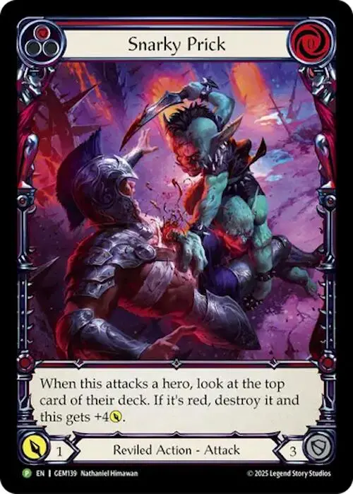 Snarky Prick [Gem139] (Gem Pack 4)  Rainbow Foil 1
