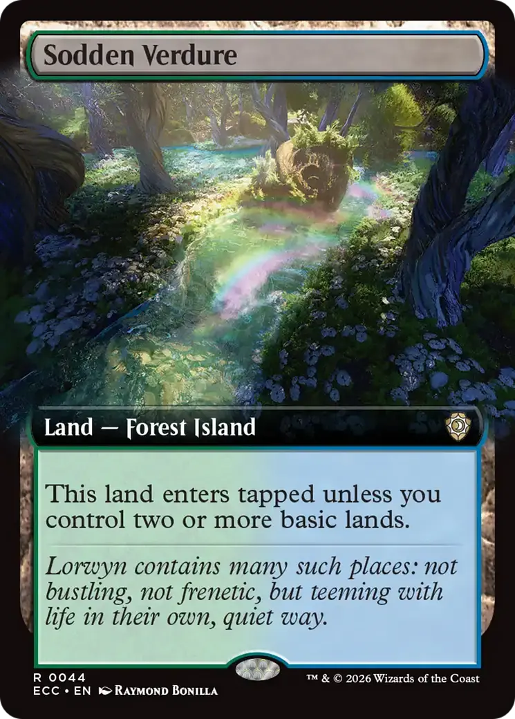 Sodden Verdure (Extended Art) [Lorwyn Eclipsed Commander] 1