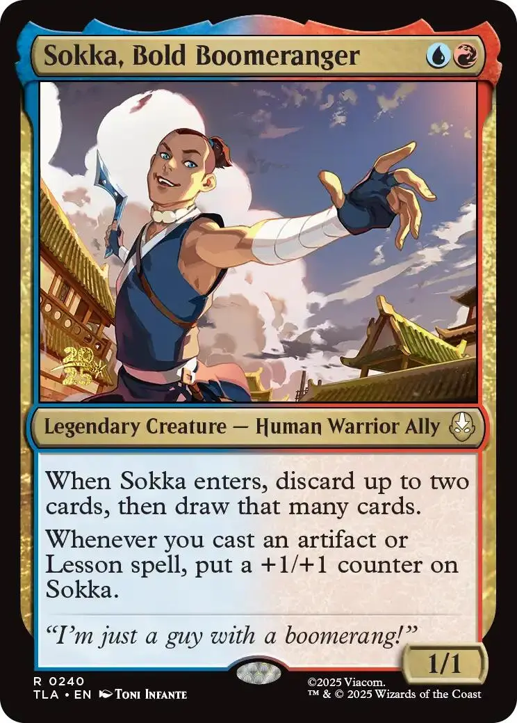 Sokka, Bold Boomeranger [Avatar: The Last Airbender Prerelease Cards] 1