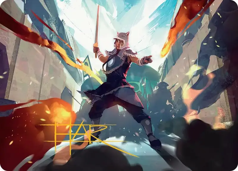 Sokka, Tenacious Tactician Art Card (Gold-Stamped Signature) [Avatar: The Last Airbender Art Series] 1