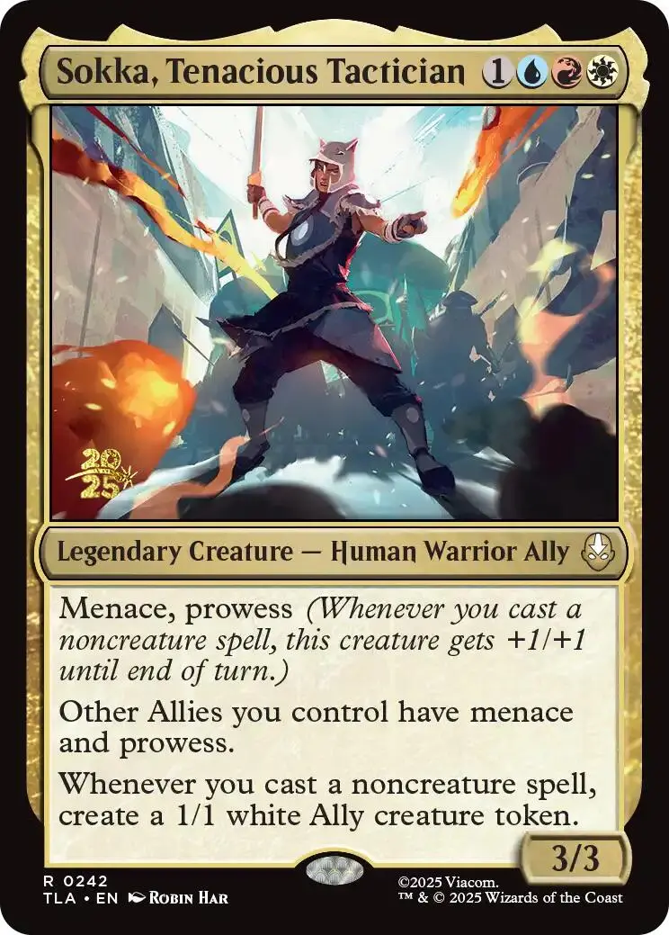 Sokka, Tenacious Tactician [Avatar: The Last Airbender Prerelease Cards] 1