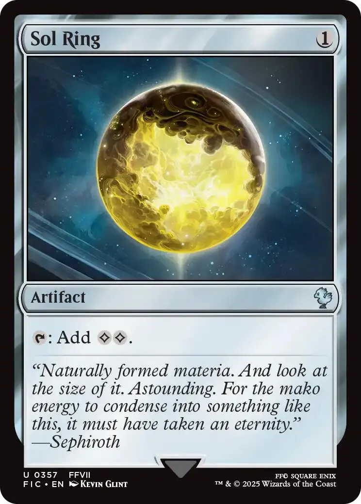 Sol Ring (0357) (Surge Foil) [Final Fantasy Commander] 1