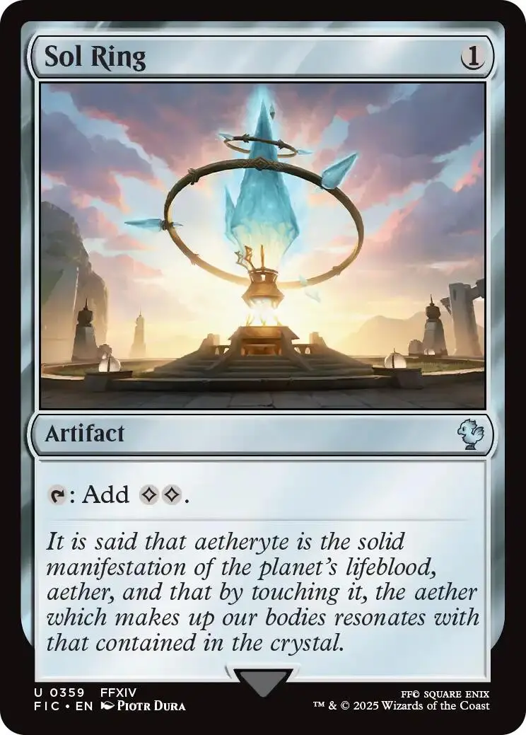 Sol Ring (0359) (Surge Foil) [Final Fantasy Commander] 1