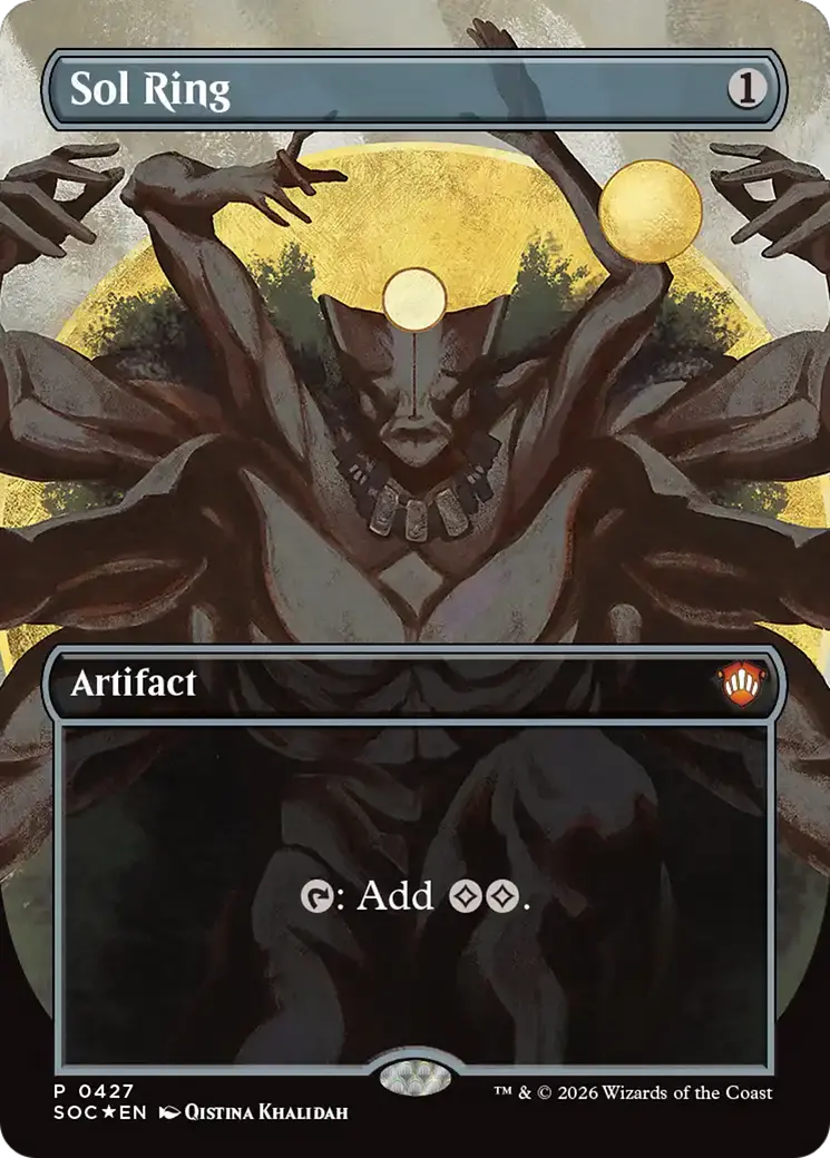 Sol Ring (Borderless) [Secrets Of Strixhaven Commander] 1