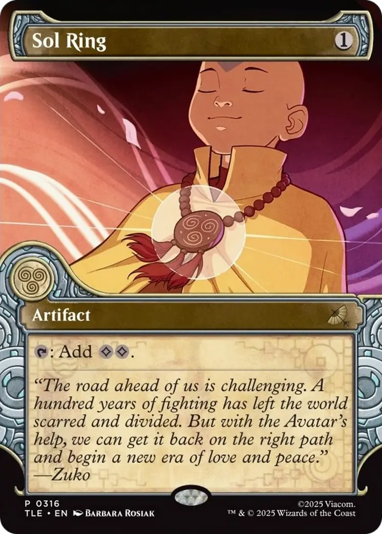 Sol Ring (Showcase) [Avatar: The Last Airbender: Eternal-Legal] 1