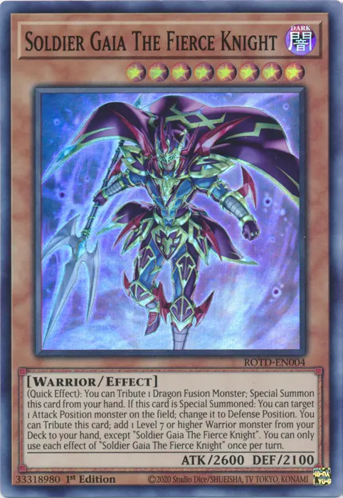Soldier Gaia The Fierce Knight [Rotd-En004] Super Rare 1