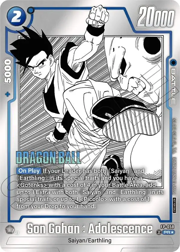 Son Gohan : Adolescence (Fp-058) (Tournament Pack Manga Ver. Special) [Fusion World Tournament Cards] 1