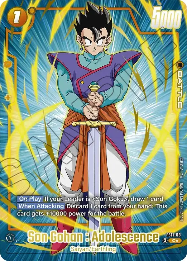 Son Gohan : Adolescence (Fs11-08) (Gold) [Starter Deck Ex: The Phase Of Evolution] 1