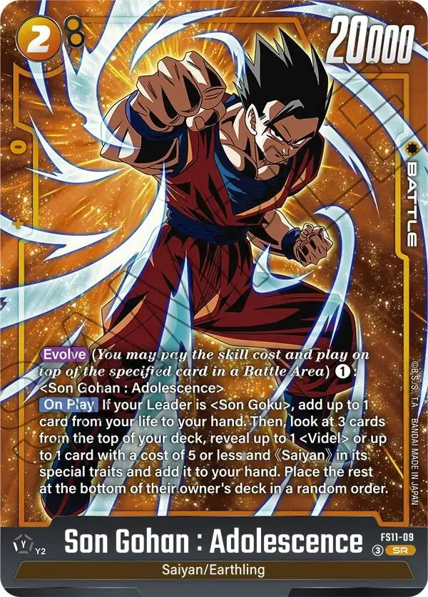 Son Gohan : Adolescence (Fs11-09) [Starter Deck Ex: The Phase Of Evolution] 1
