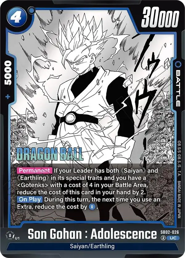 Son Gohan : Adolescence [Manga Booster 02] 1