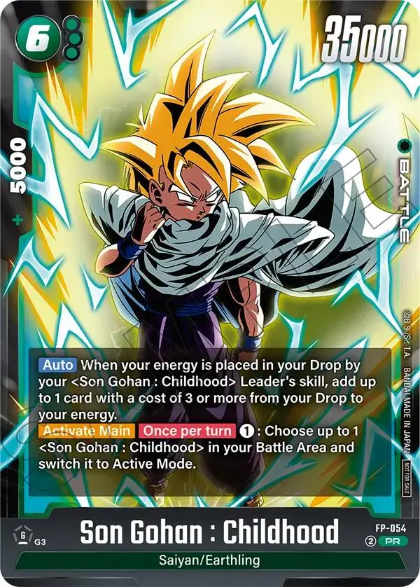 Son Gohan : Childhood (Fp-054) (Tournament Pack 08) [Fusion World Tournament Cards] 1