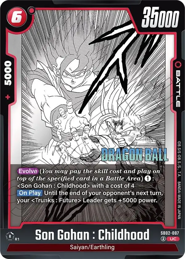 Son Gohan : Childhood (Sb02-007) [Manga Booster 02] 1