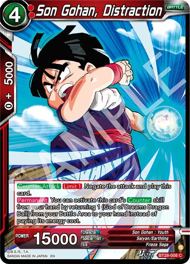 Son Gohan, Distraction (Bt28-008) [Prismatic Clash] 1
