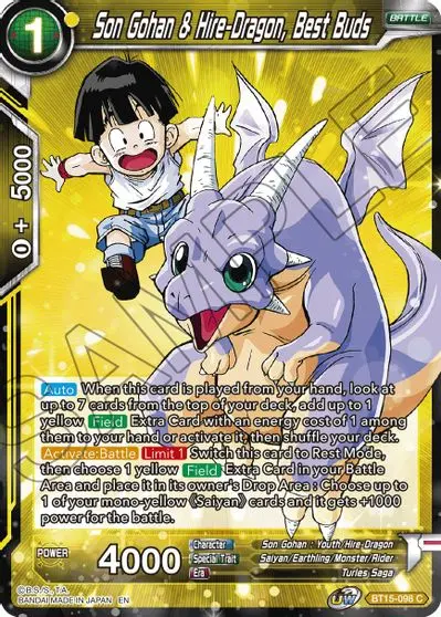 Son Gohan & Hire-Dragon, Best Buds [Bt15-098] 1