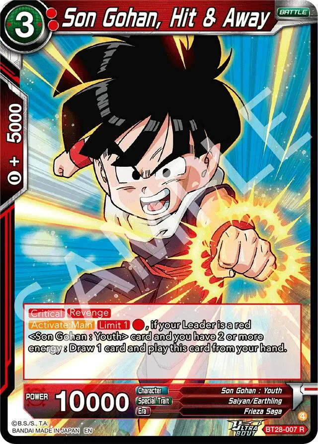 Son Gohan, Hit & Away (Bt28-007) [Prismatic Clash] 1