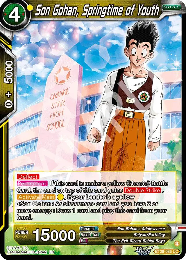 Son Gohan, Springtime Of Youth (Bt28-086) [Prismatic Clash] 1