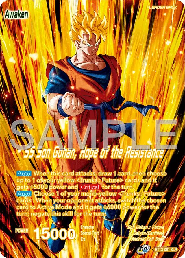 Son Gohan // Ss Son Gohan, Hope Of The Resistance (Reprint) (Bt13-091) [Premium Anniversary Box 2025] 1
