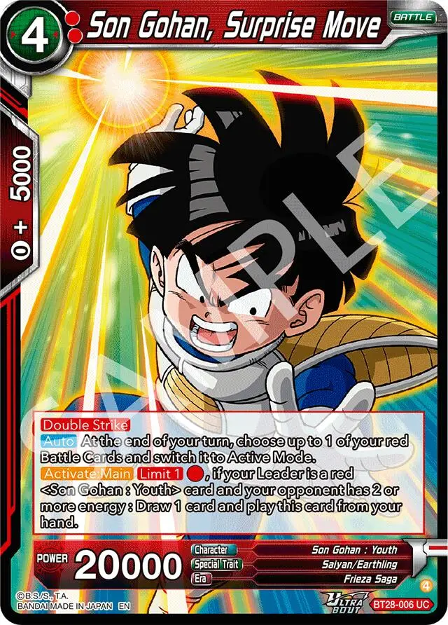 Son Gohan, Surprise Move (Bt28-006) [Prismatic Clash] 1