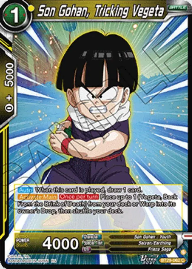 Son Gohan, Tricking Vegeta (Bt29-062) [Fearsome Rivals] 1