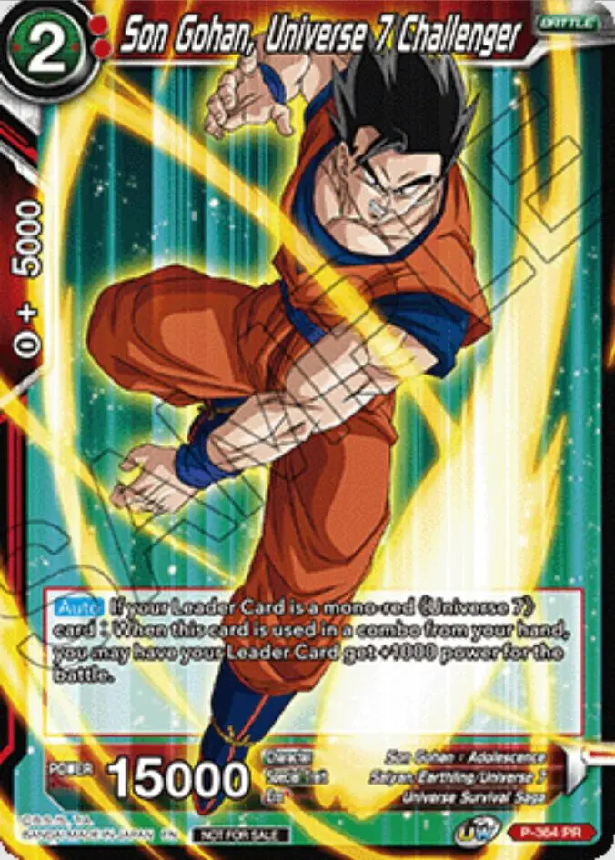 Son Gohan, Universe 7 Challenger (Ultra-Bout Series Tournament Pack Vol.1) (P-364) [Tournament Promotion Cards] 1