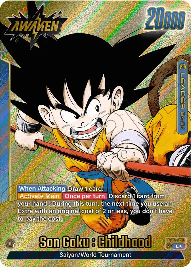 Son Goku : Childhood (Fb06-025) (Gold) [Manga Booster 01] 1