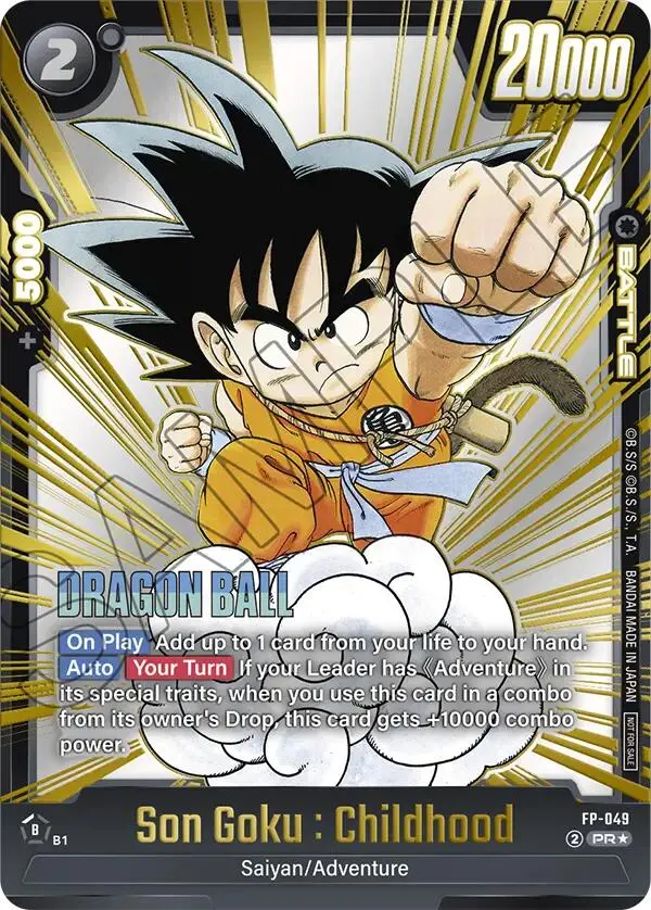Son Goku : Childhood (Gold) [Fusion World Promotion Cards] 1
