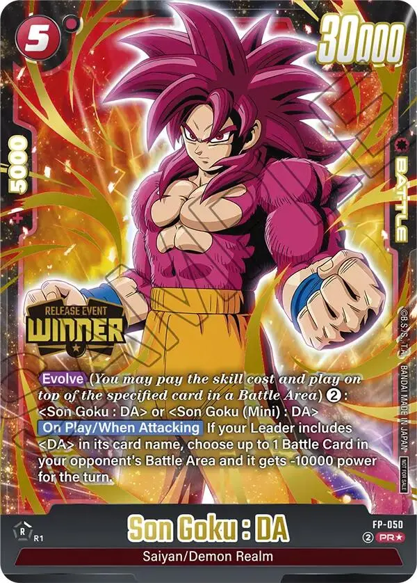 Son Goku : Da (Fp-050) (Release Event Winner) [Fusion World Promotion Cards] 1