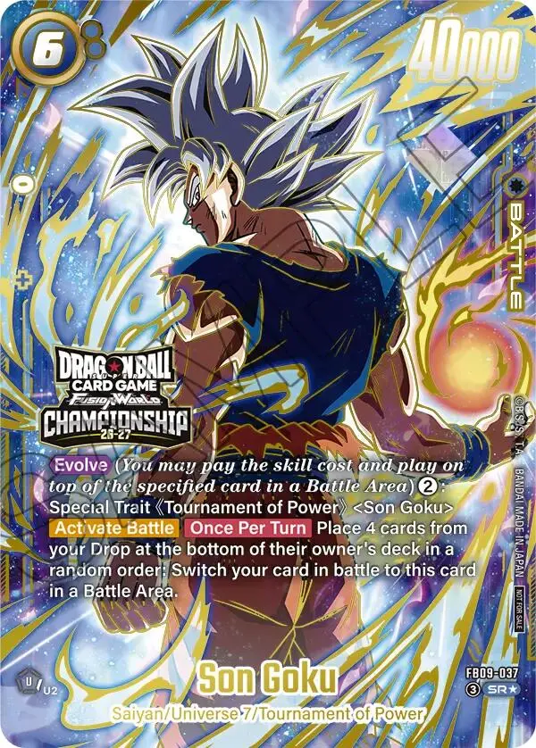 Son Goku (Fb09-037) (Championship 26-27) [Fusion World Tournament Cards] 1