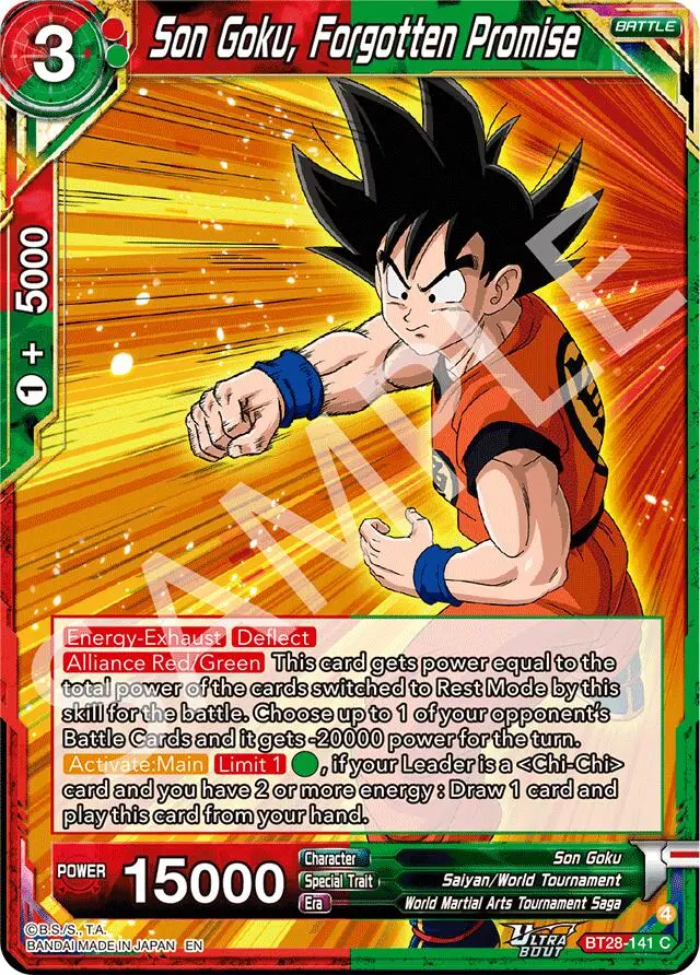 Son Goku, Forgotten Promise (Bt28-141) [Prismatic Clash] 1