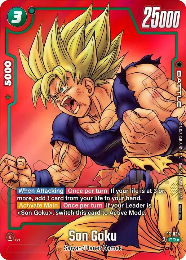 Son Goku (Fp-034) (Limited Pack Manga Version 01) [Tournament And Championship Promos] 1