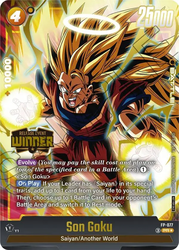 Son Goku (Fp-077) (Release Event Winner) [Fusion World Promotion Cards] 1