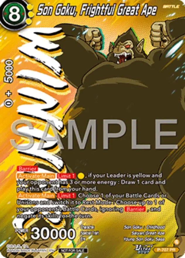 Son Goku, Frightful Great Ape (Ultra-Bout Series Tournament Pack Vol.13) (Winner) (P-707) [Tournament Promotion Cards] 1