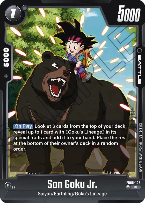 Son Goku Jr. (Fb08-102) [Saiyan's Pride] 1
