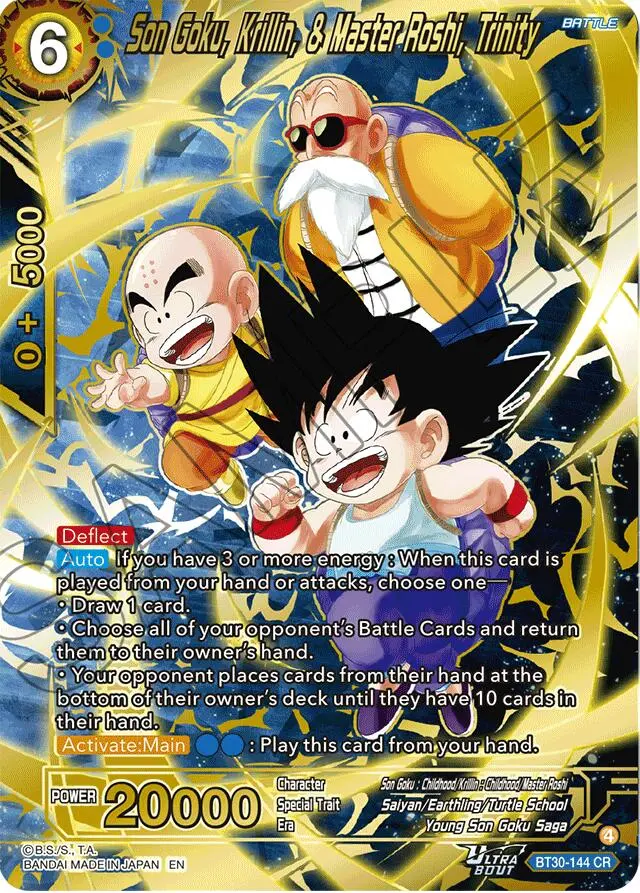 Son Goku, Krillin, & Master Roshi, Trinity (Bt30-144) [Three Glorious Fighters] 1