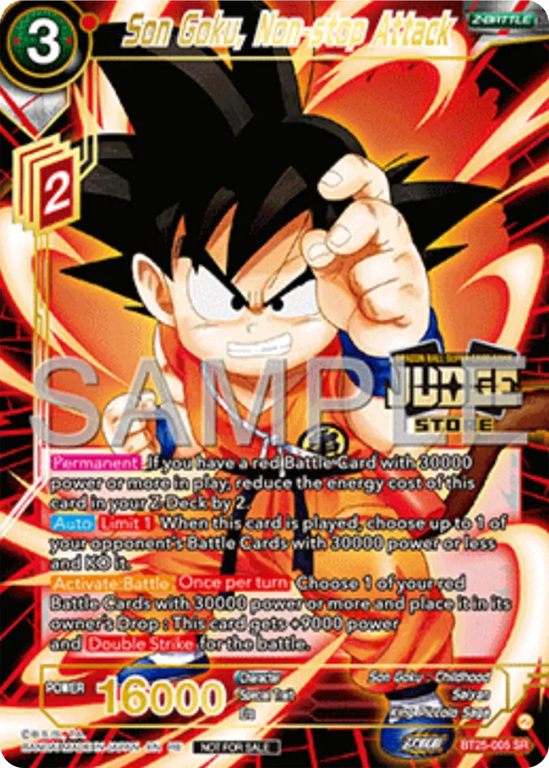 Son Goku, Non-Stop Attack (Judge Pack Vol.17) (Store) (Bt25-005) [Tournament Promotion Cards] 1