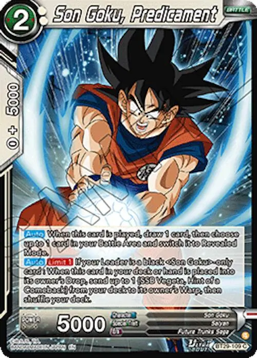 Son Goku, Predicament (Bt29-109) [Fearsome Rivals] 1