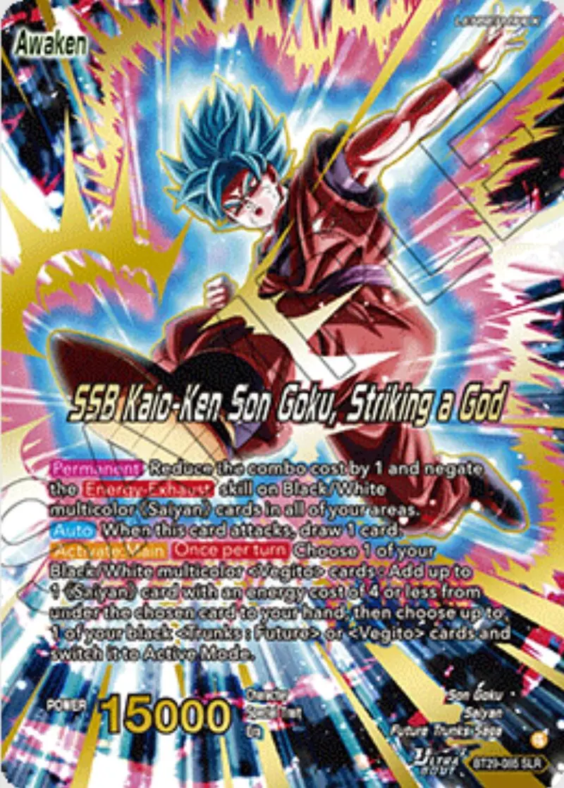 Son Goku // Ssb Kaio-Ken Son Goku, Striking A God (Slr) (Bt29-085) [Fearsome Rivals] 1