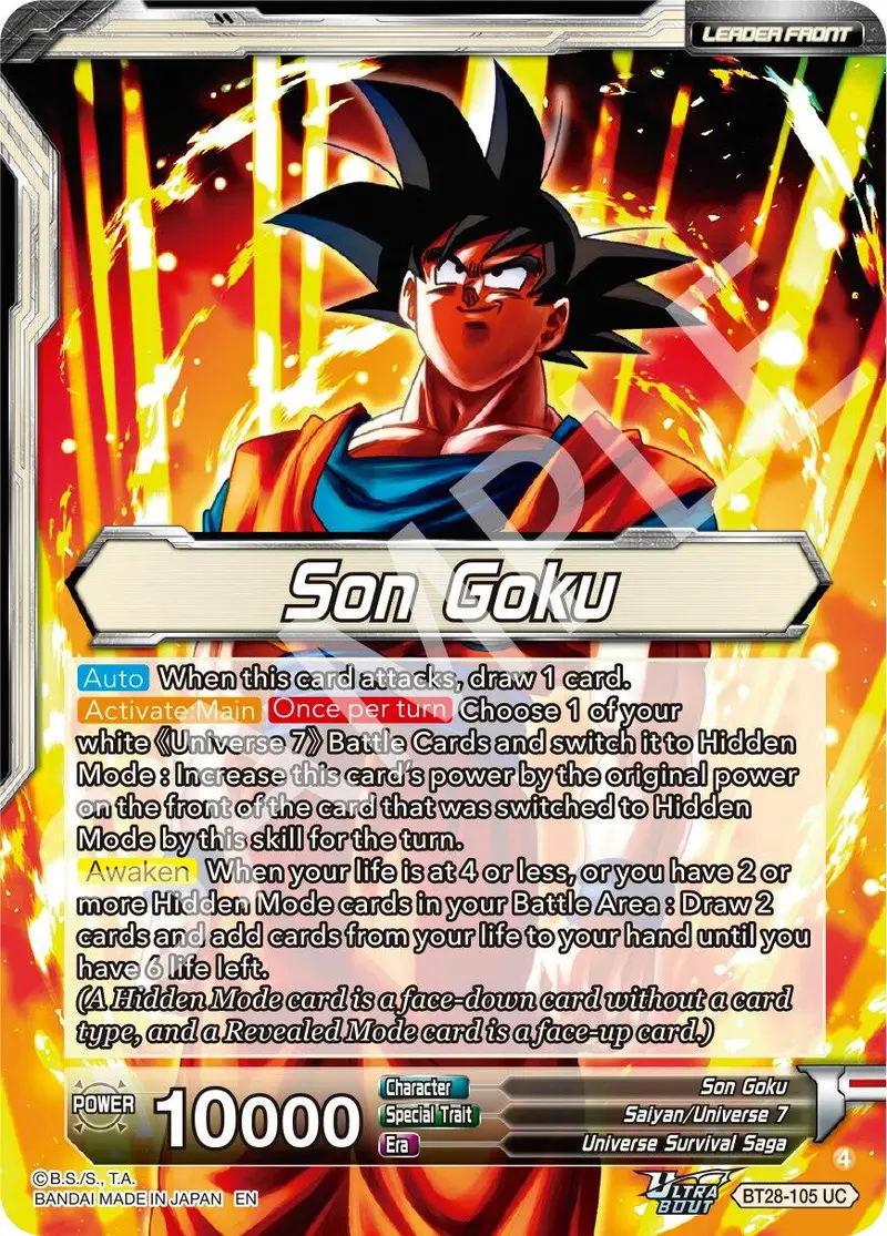 Son Goku // Ssg Son Goku, Crimson Power (Bt28-105) [Prismatic Clash] 1