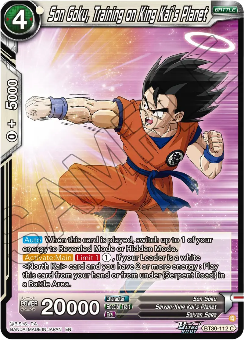 Son Goku, Training A King Kai's Planet (Bt30-112) [Three Glorious Fighters] 1