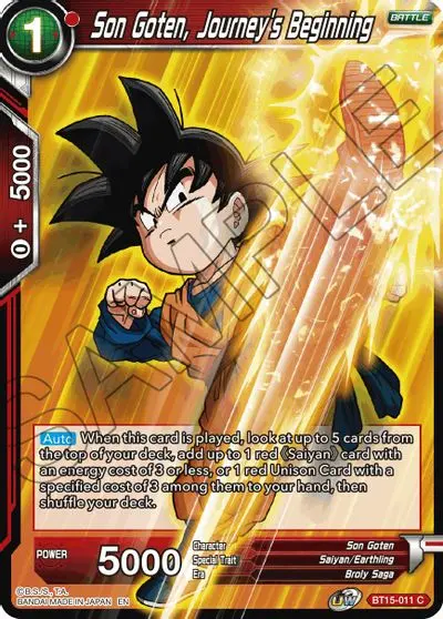 Son Goten, Journey's Beginning [Bt15-011] 1