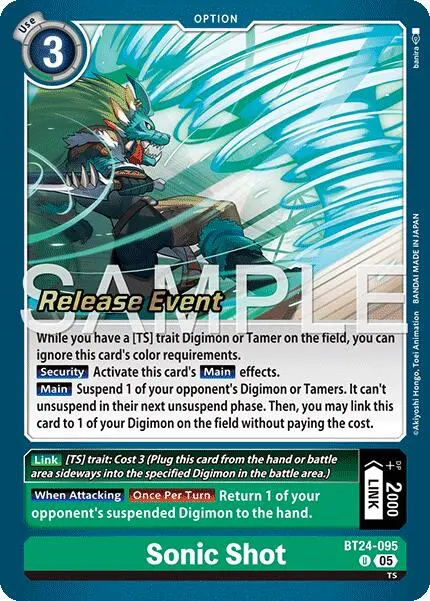 Sonic Shot [Bt24-095] [Time Stranger Release Events Cards] 1