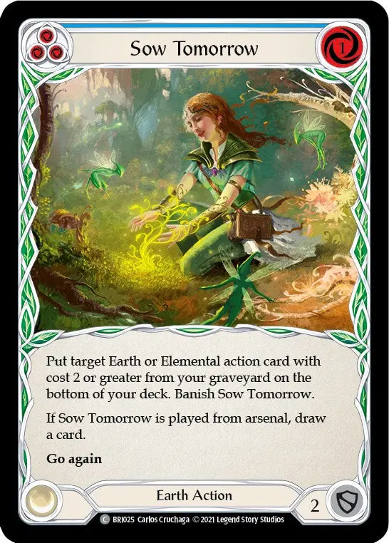Sow Tomorrow (Blue) [Bri025] (Tales Of Aria Briar Blitz Deck)  1St Edition Normal 1