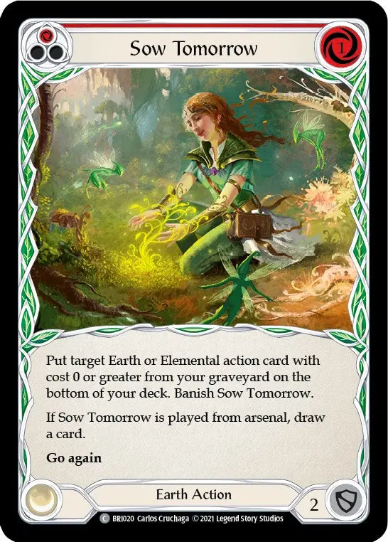 Sow Tomorrow (Red) [Bri020] (Tales Of Aria Briar Blitz Deck)  1St Edition Normal 1