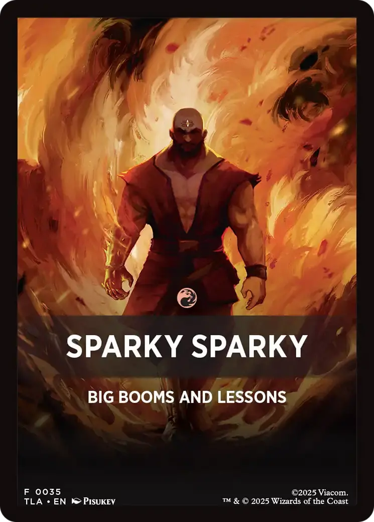 Sparky Sparky Theme Card [Avatar: The Last Airbender Tokens] 1