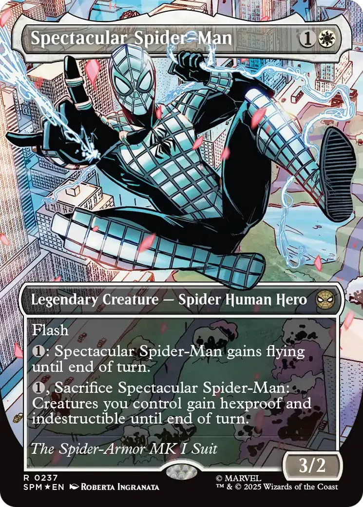 Spectacular Spider-Man (0237) (Borderless) (Textured Foil) [Marvel's Spider-Man] 1