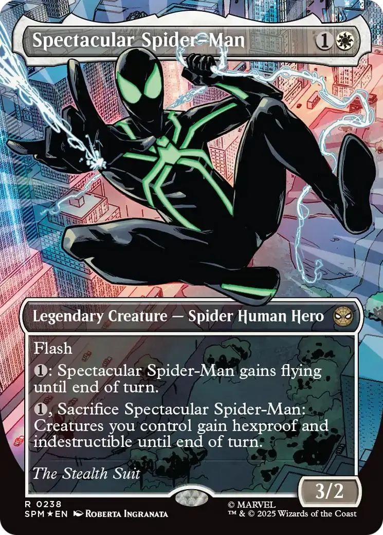 Spectacular Spider-Man (0238) (Borderless) (Textured Foil) [Marvel's Spider-Man] 1