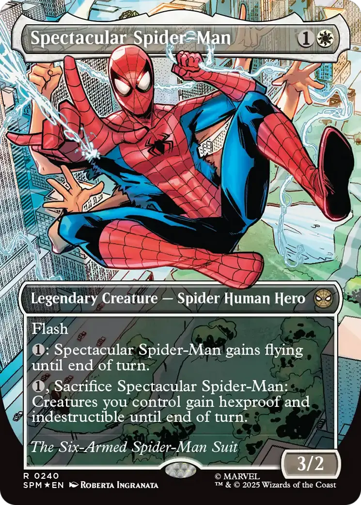 Spectacular Spider-Man (0240) (Borderless) (Textured Foil) [Marvel's Spider-Man] 1