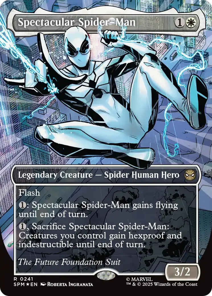 Spectacular Spider-Man (0241) (Borderless) (Textured Foil) [Marvel's Spider-Man] 1